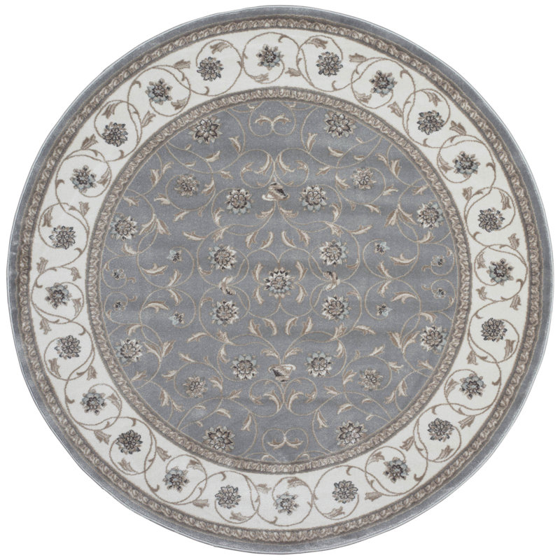 Tapis gris Jurupa Valley, Rond 5 pi 3 po
