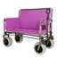 Chariot pliant 3 en 1 avec siège de banc - capacité de 500 lb, roues tout-terrain de 9 po x 4 po, structure en acier robuste pour le camping, la plage et l'extérieur-121259154