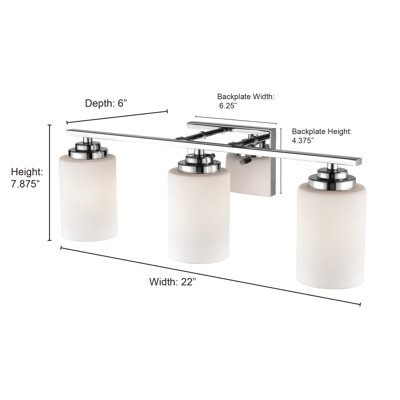 Berner 3 - Light Dimmable Vanity Light