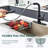 Single Handle Pull Down Sprayer Kitchen Faucet for Kitchen Sink with Water Filtered Function-102373929