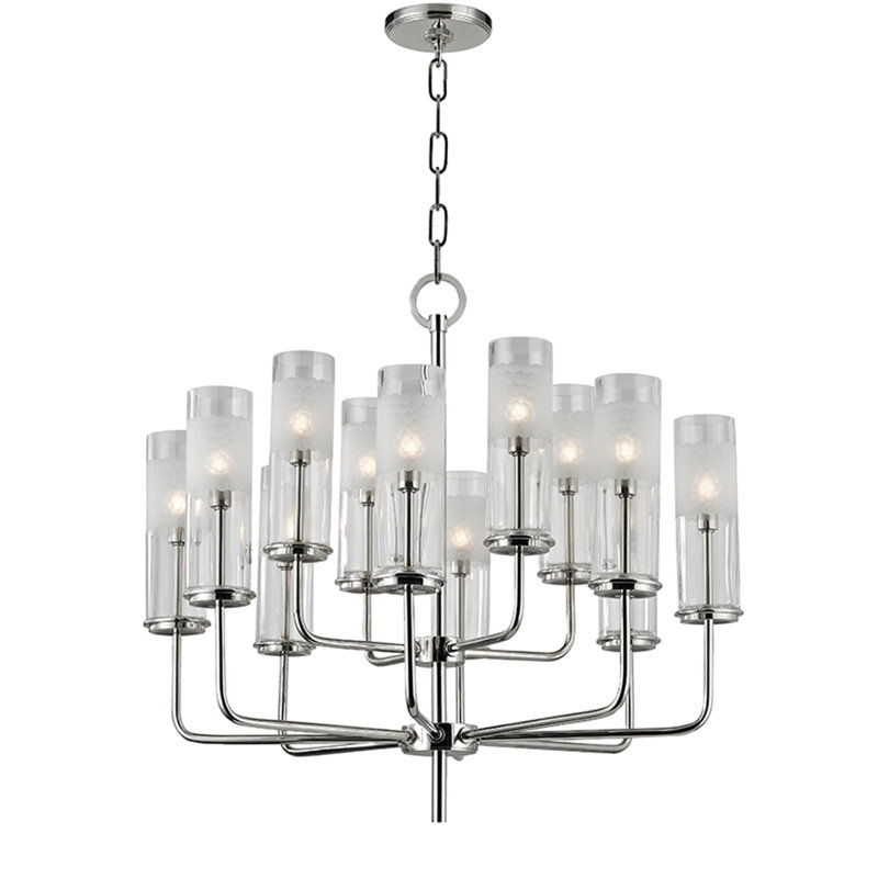 Wentworth 12 - Light Chandelier, Polished Nickel