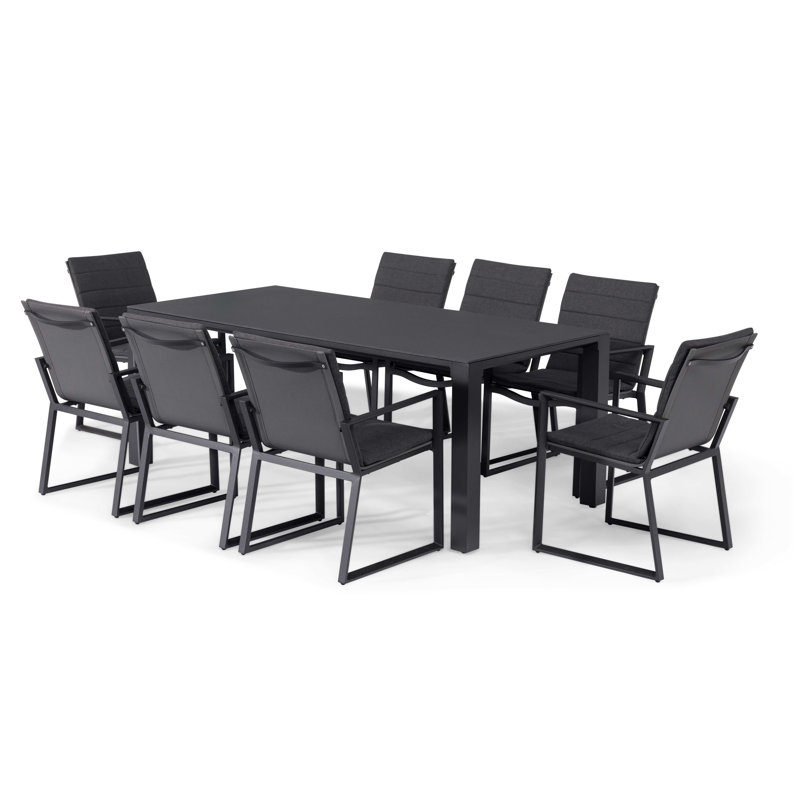 Damondre 8 - Person Patio Dining Set with Rectangular Table