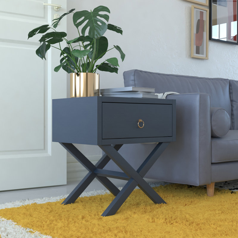 Table de bout avec rangement Ariyah