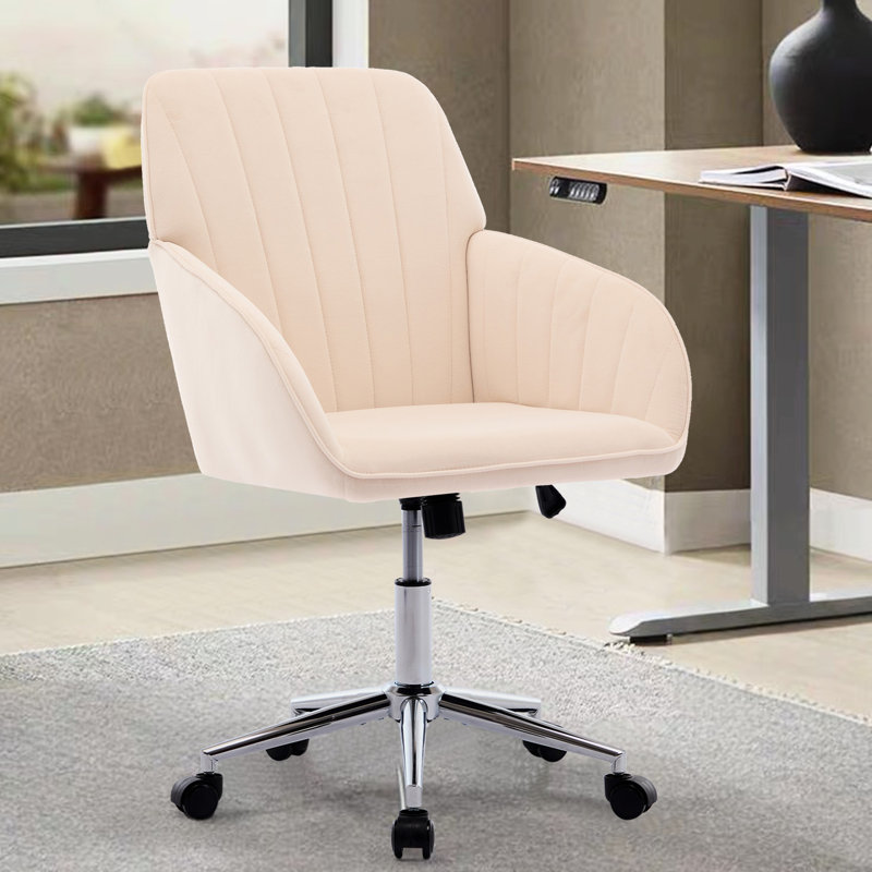 Fauteuil à oreilles ergonomique de bureau à domicile - Velours kaki, base réglable pour base pour personnes âgées, Khaki