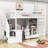 Haizley Kids Twin Loft Bed with Drawers-556665872
