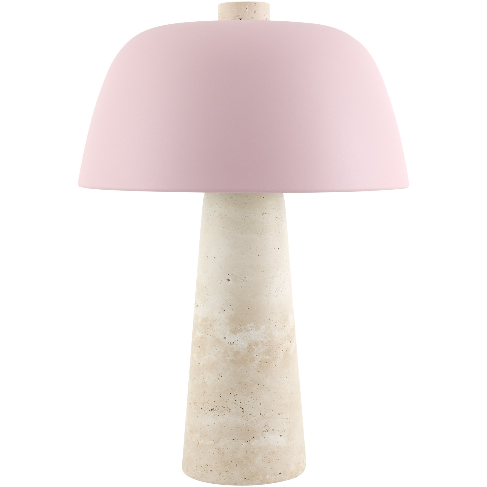 Maia Accent Table Lamp, 16.1" H x 11.4" W x 11.4" D, Pink