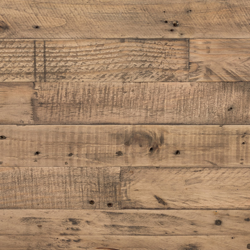 Banc en bois massif Adene, Brun, H 18 po x l 85 po x P 15 po