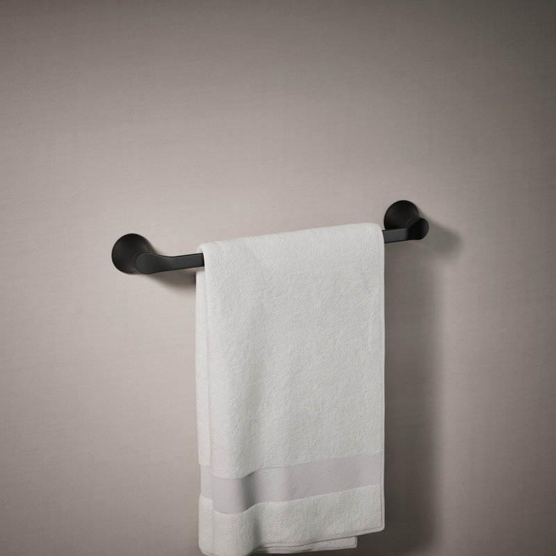 Simplice Towel Bar, Matte Black, 18"W