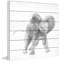 «Aliya Playful Elephant Print» sur bois blanc-1602093564