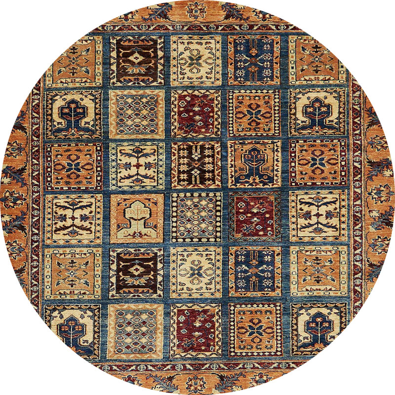 Tapis abstrait moderne 607, Rond 6 pi