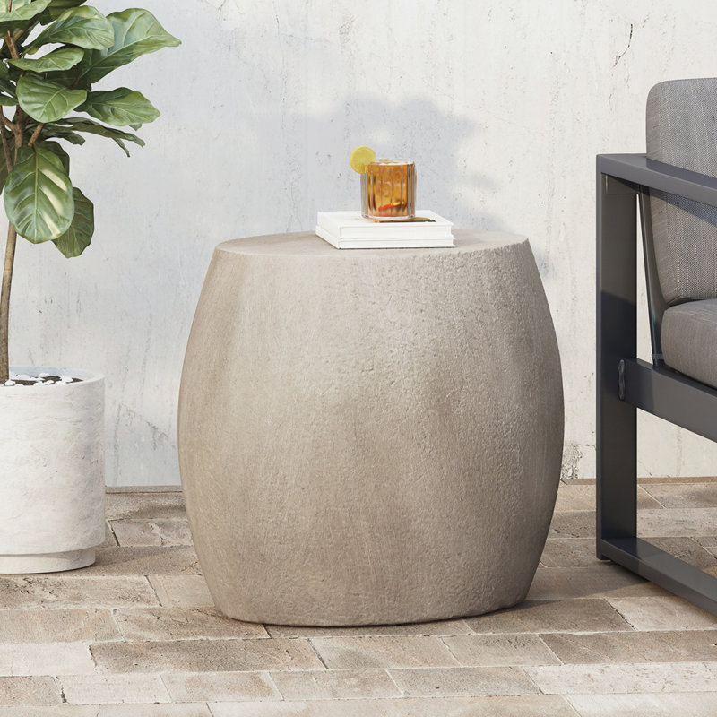 Outdoor Concrete Side Table