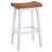 LuXeo Lakewood Solid Wood Saddle Barstool-83070615-88419458