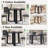 47" Round Dining Table For 6 With Triangular Structure Pedestal Stable Base, Circle Kitchen Tables For Dining Room, Kitchen-1903093429