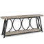Table de couloir à 2 niveaux, console rétro, canapé robuste, table d'appoint-1142600305