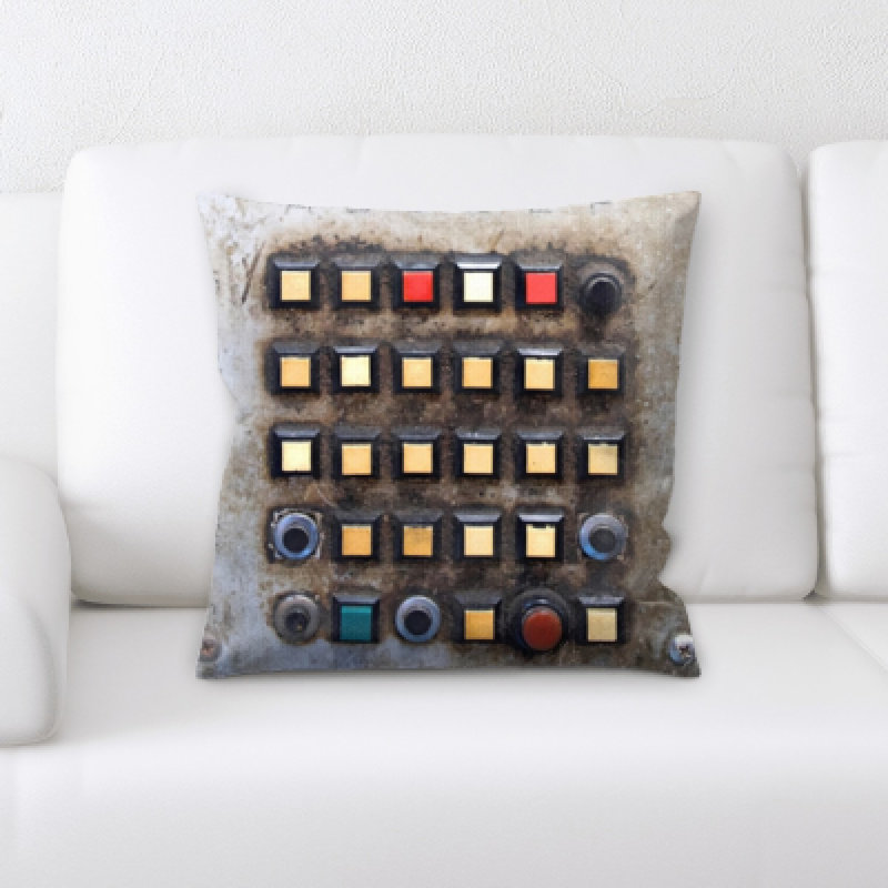 Geometric Microsuede Throw Pillow