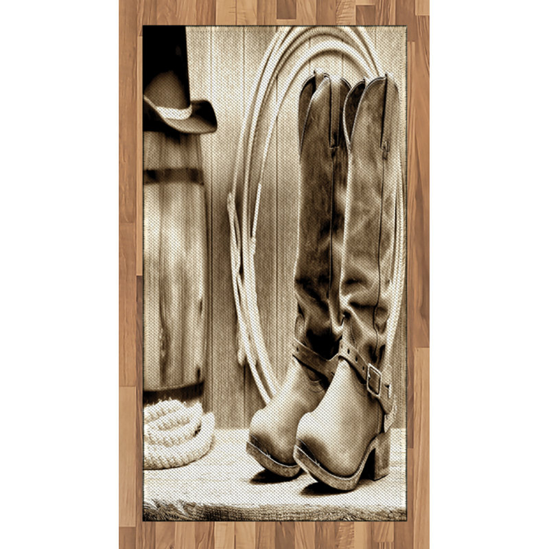 Black White High Density Long Fiber Poly Threads Decorative Area Rug Carpet, Rectangle 2'7" x 5'