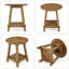 2-Tier Solid Wood Round End Table-129435779