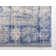 Tapis oriental bleu marine Polli