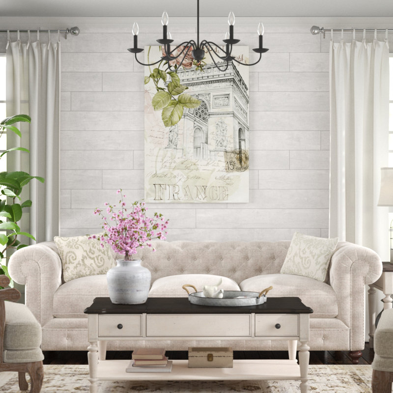 Paris Sketchbook II by Jennifer Paxton Parker - Print on Canvas, 122cm H x 81cm W, Black Floater Framed
