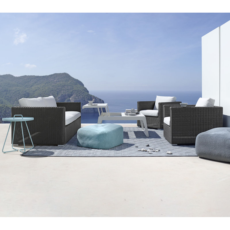 Divine Outdoor Pouf, Turquoise