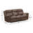 Caenas 87.3" Upholstered Manual Reclining Sofa-1654357317