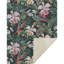 Addison Machine Washable Sherpa Floral and Leaves Throw Blanket