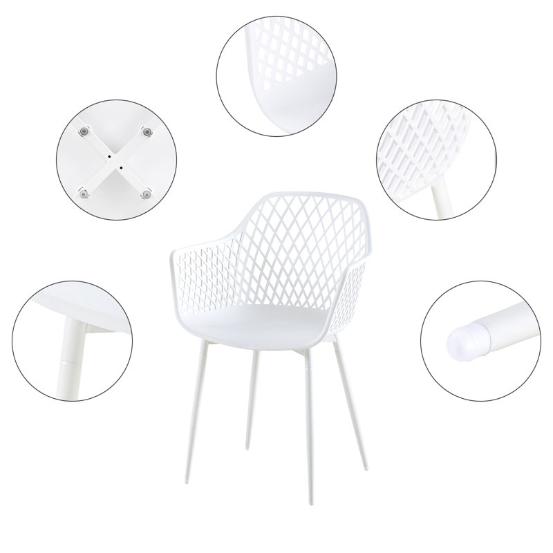Amoure Dining Chair, White