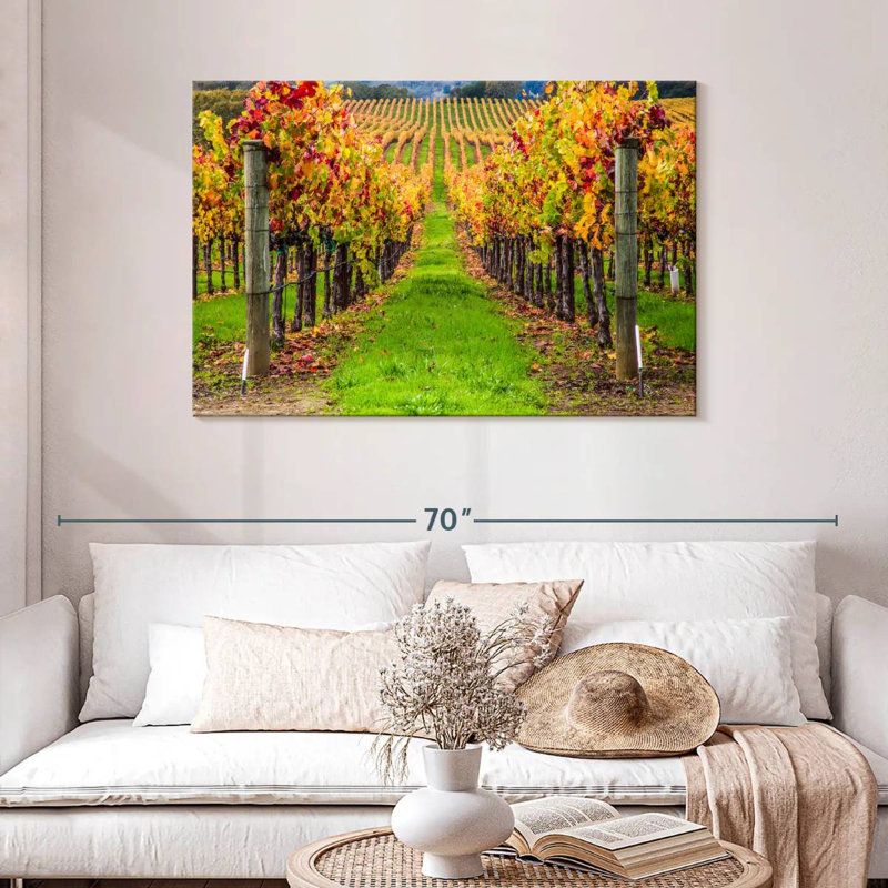 Yarlin California Spring Vineyard, H 30 po x l 45 po