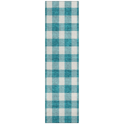 Colzie Flatweave Gingham Indoor / Outdoor Rug