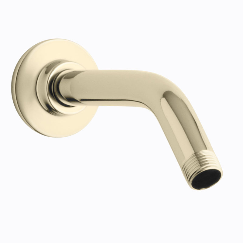 Mastershower Showerarm and Flange, Long, Vibrant French Gold