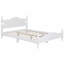 Base de lit plateforme en bois, lit plateforme de style rétro, avec support de traverse en bois-121110806