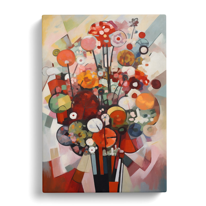 Ghazali Flowers Bauhaus Vol.7 - Wrapped Canvas, 76cm H x 50cm W x 3cm D