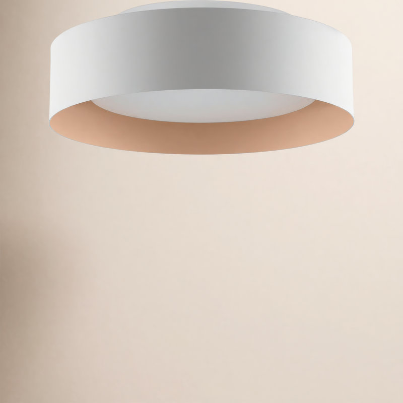 Carruthers 15.75" W 3-Light Dimmable Drum Flush Mount