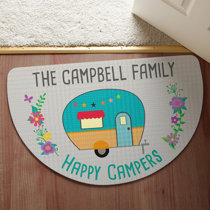 Zoeeya RV Door Mat Camping Door Mat Camper Accessories for Inside Camping  Rug RV Welcome Mat Camper Decor Happy Camping Rug for Outside Camping Floor