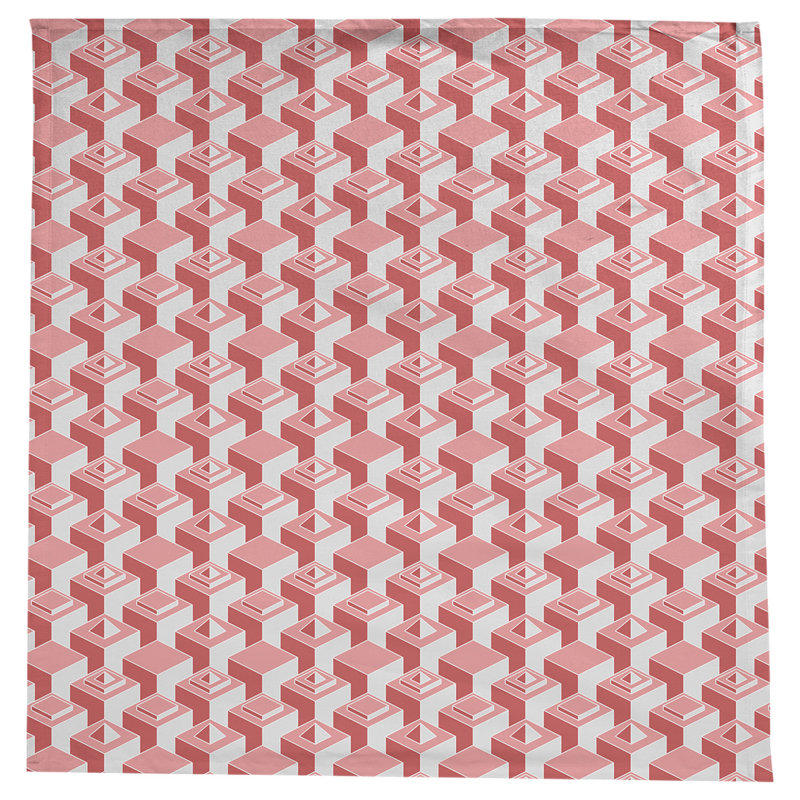 Nappe de gratte-ciels classiques, Rouge / rose