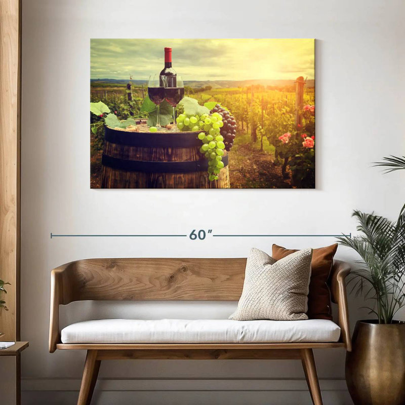 Yarlin Tuscan Vineyard Wine, 30" H x 45" W