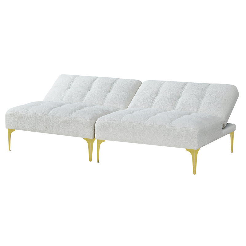 Tissu convertible futon avec pieds en métal