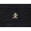 Handwoven Wool Gabbeh Uni Black Rug-1502171676