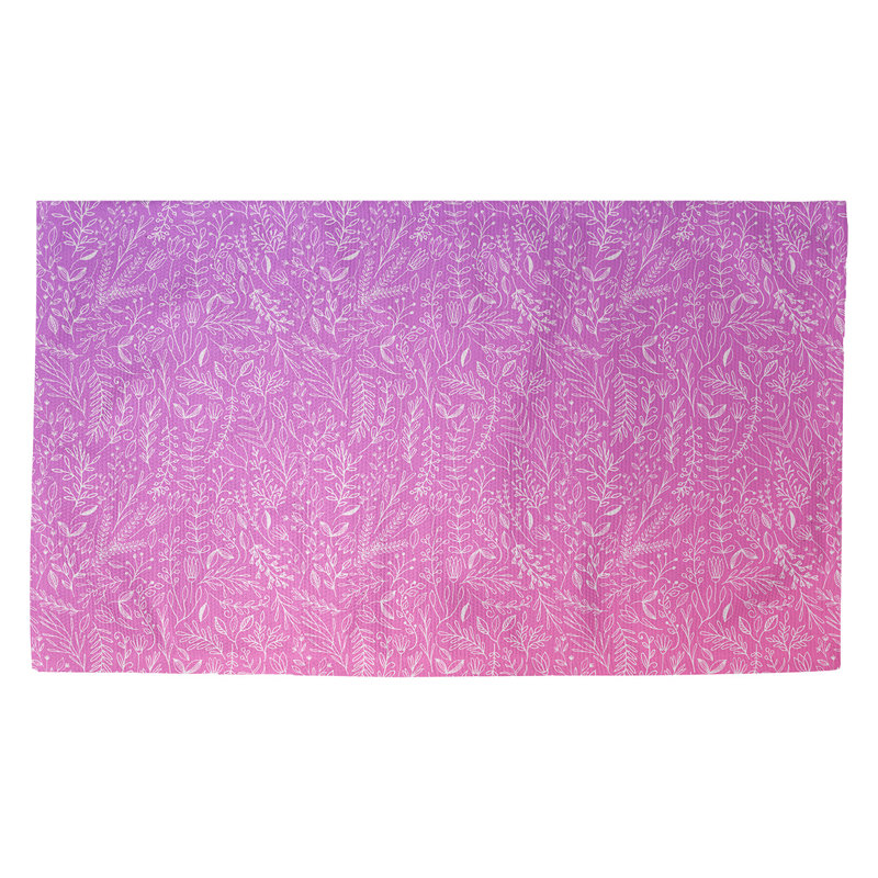 Tapis mauve/rose ditsy floral Avicia, Rectangle 5 pi x 7 pi 2 po