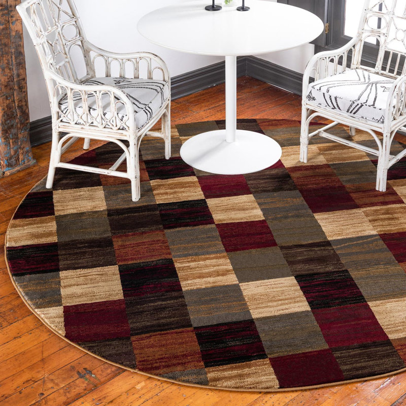 Tapis abstrait Adetomiwa, Rond 5 pi 3 po