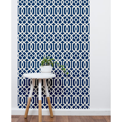 Modern Trellis Peel And Stick Wallpaper