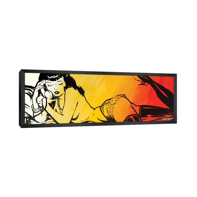 Phone by JRuggs - Panoramic Print on Canvas, Black Framed, 152.4 cm H x 50.8 cm W