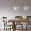 Luminaires suspendus à 1 lumière pour îlot de cuisine avec verre transparent-132761607-132761602-127190060