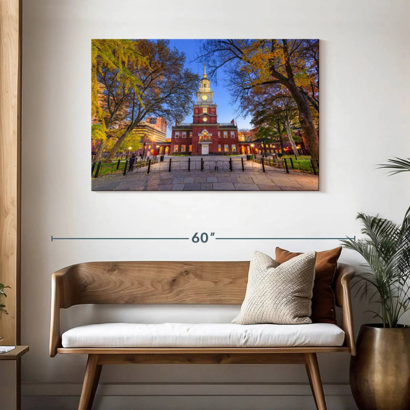 Independence Hall, 30" H x 45" W