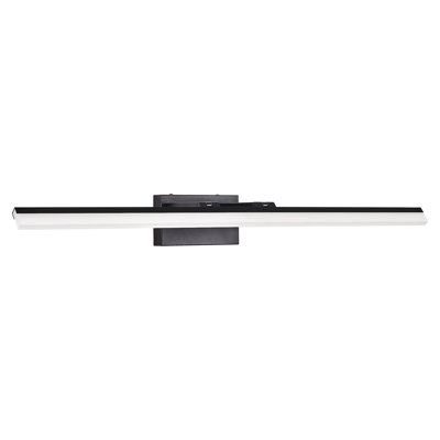 Luminaire de salle de bain moderne 39 po à DEL - Élégante applique murale en métal noir pour miroir, vestiaire ou lavabo