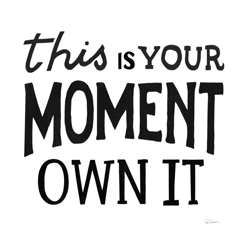 This Moment - noir, H 12 po x l 12 po x P 1,25 po