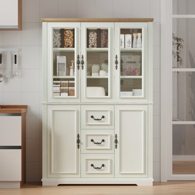 70" Tall Kitchen Pantry Dining Cabinet by Winston Porter