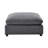 Charcoal Fabric Ottoman