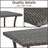 Jomeka Rectangular Metal Outdoor Coffee Table , 42'' in. W 24'' in. D