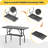 Metal Adjustable and Foldable Folding Grooming Table-98350780